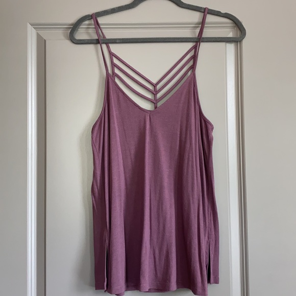 Express M Purple Tank Top - Picture 2 of 3